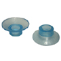 Flat suction cup with supporting pimples: details